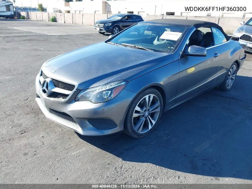 2017 Mercedes-Benz E 400 VIN: WDDKK6FF1HF360300 Lot: 40846226