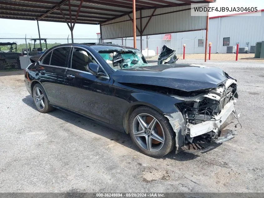 2018 Mercedes-Benz E 300 VIN: WDDZF4JB9JA304605 Lot: 36249894