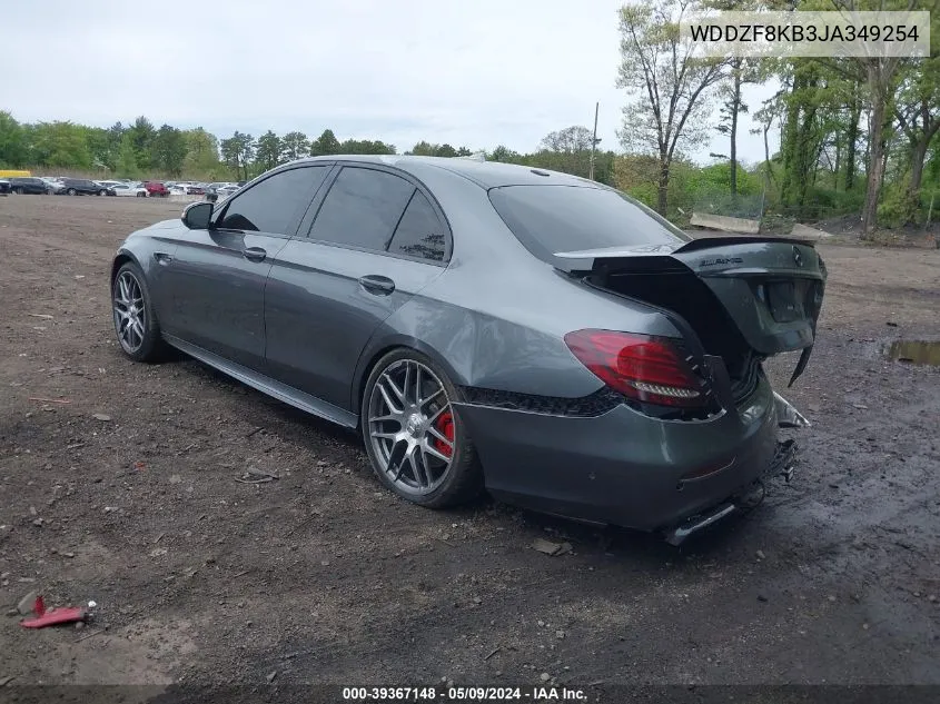 2018 Mercedes-Benz Amg E 63 S 4Matic VIN: WDDZF8KB3JA349254 Lot: 39367148