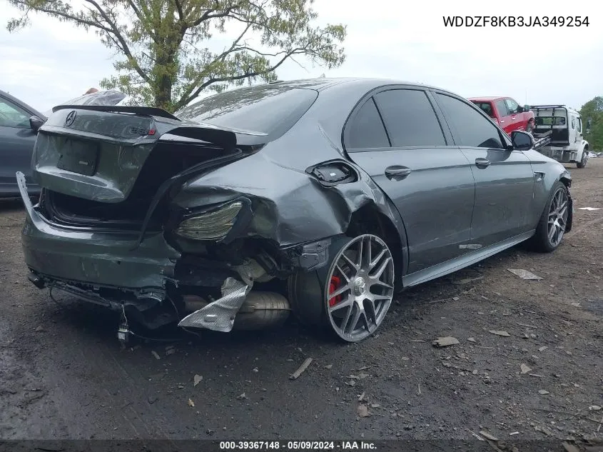 2018 Mercedes-Benz Amg E 63 S 4Matic VIN: WDDZF8KB3JA349254 Lot: 39367148