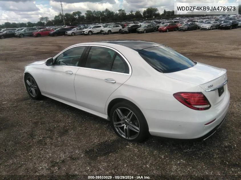 2018 Mercedes-Benz E 300 4Matic VIN: WDDZF4KB9JA478673 Lot: 39533029