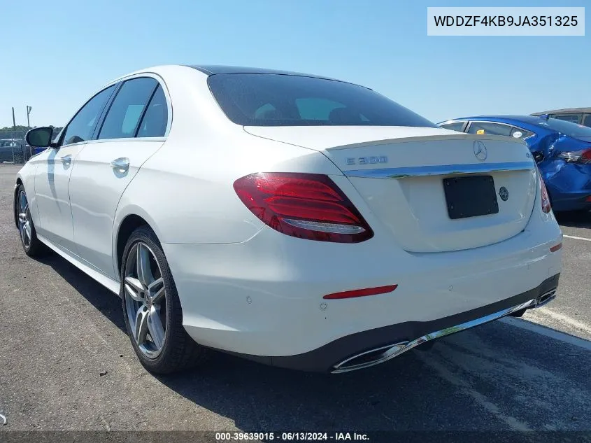 2018 Mercedes-Benz E 300 4Matic VIN: WDDZF4KB9JA351325 Lot: 39639015