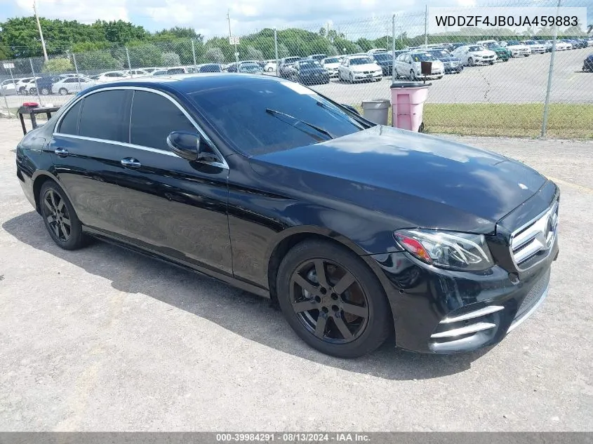 2018 Mercedes-Benz E 300 VIN: WDDZF4JB0JA459883 Lot: 39984291