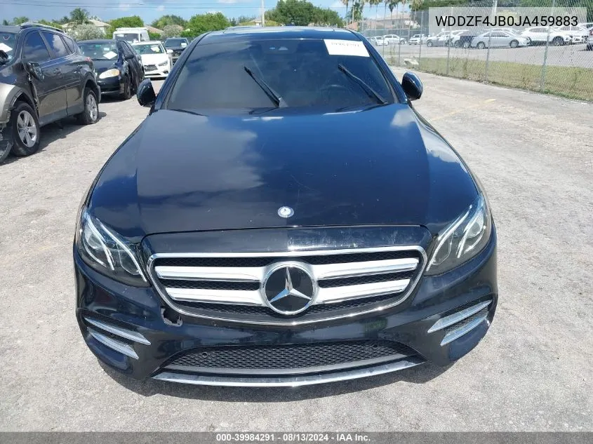 2018 Mercedes-Benz E 300 VIN: WDDZF4JB0JA459883 Lot: 39984291