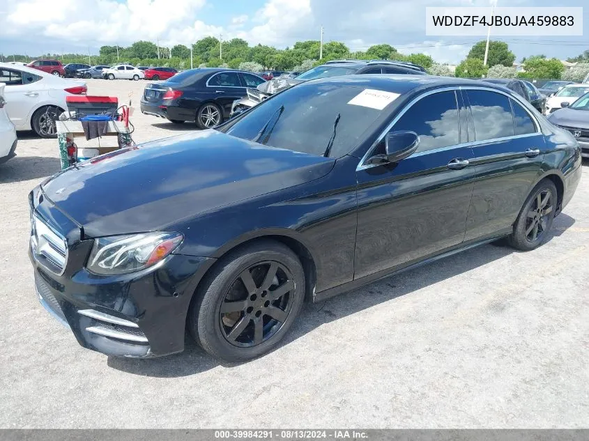 2018 Mercedes-Benz E 300 VIN: WDDZF4JB0JA459883 Lot: 39984291