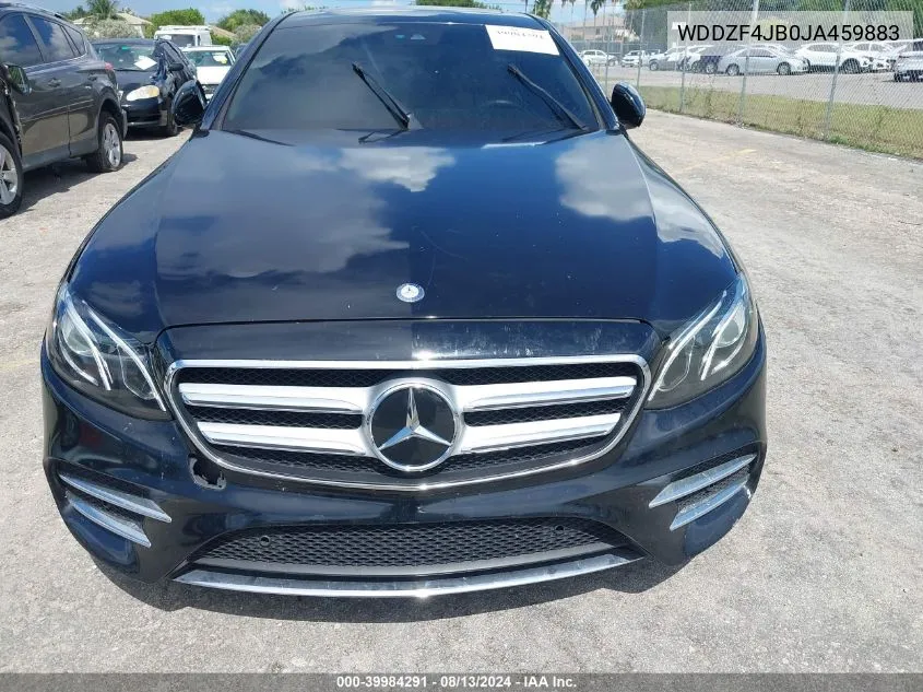 2018 Mercedes-Benz E 300 VIN: WDDZF4JB0JA459883 Lot: 39984291