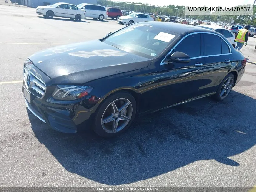 2018 Mercedes-Benz E 300 4Matic VIN: WDDZF4KB5JA470537 Lot: 40136329