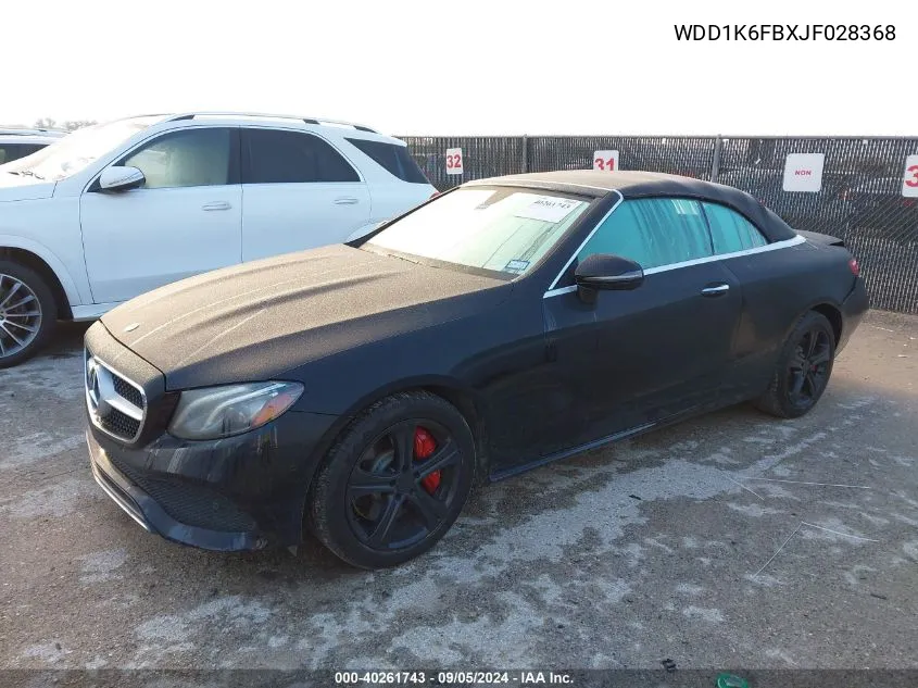 2018 Mercedes-Benz E 400 VIN: WDD1K6FBXJF028368 Lot: 40261743