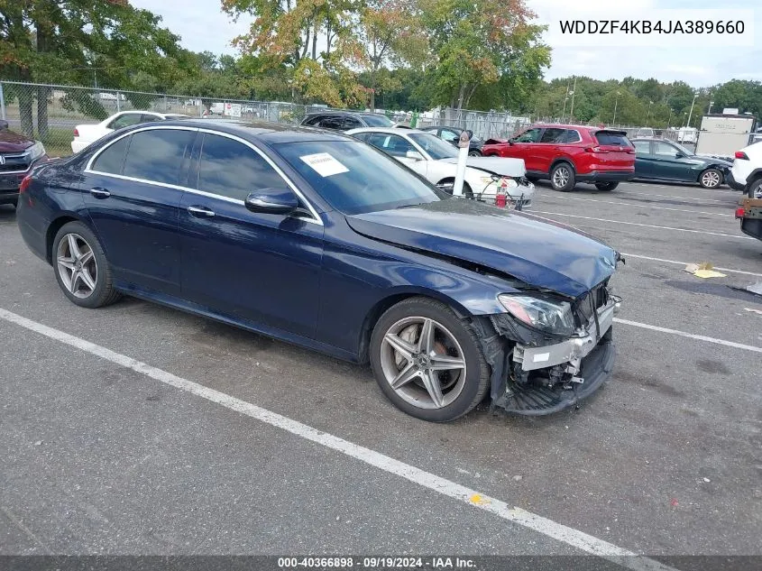 2018 Mercedes-Benz E 300 4Matic VIN: WDDZF4KB4JA389660 Lot: 40366898