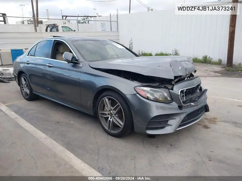 2018 Mercedes-Benz E 300 VIN: WDDZF4JB1JA373241 Lot: 40402566