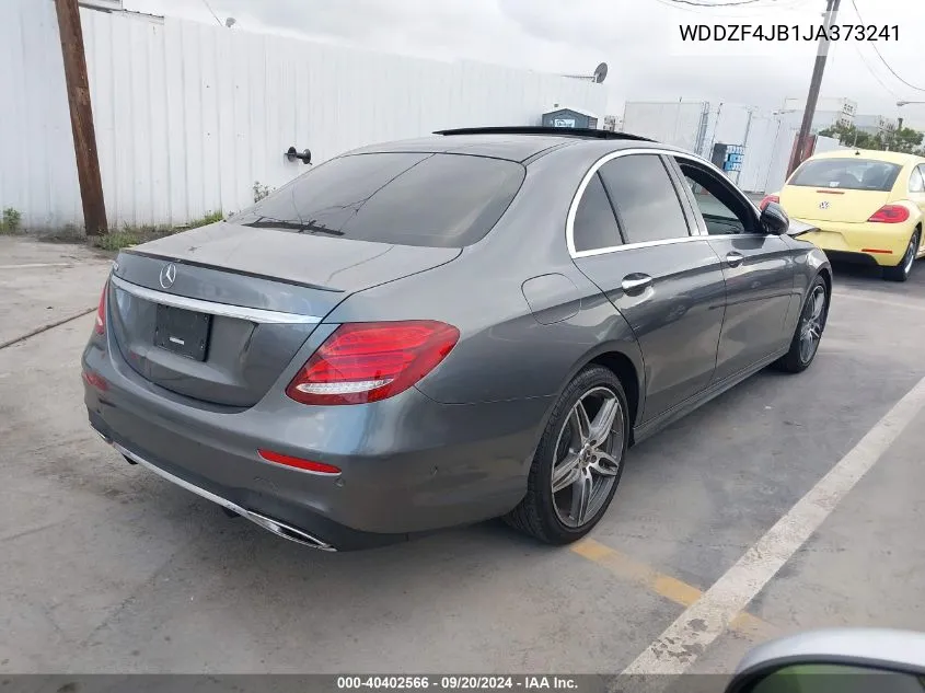 2018 Mercedes-Benz E 300 VIN: WDDZF4JB1JA373241 Lot: 40402566