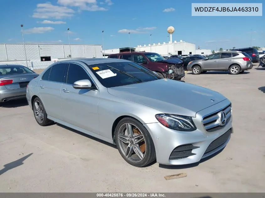 2018 Mercedes-Benz E 300 VIN: WDDZF4JB6JA463310 Lot: 40425876