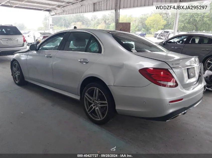 2018 Mercedes-Benz E 300 VIN: WDDZF4JBXJA295297 Lot: 40427727