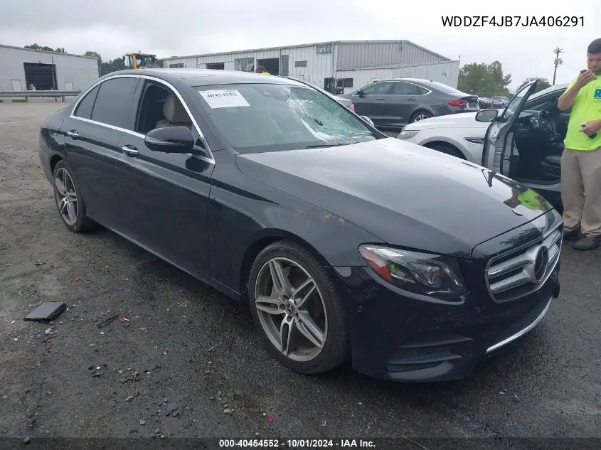 2018 Mercedes-Benz E 300 VIN: WDDZF4JB7JA406291 Lot: 40454552