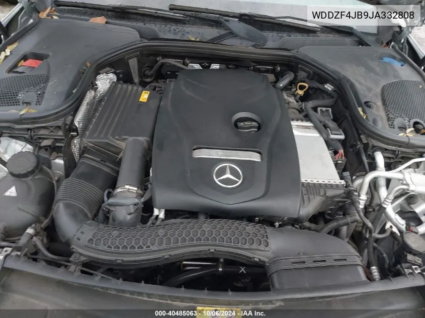 2018 Mercedes-Benz E 300 VIN: WDDZF4JB9JA332808 Lot: 40485063