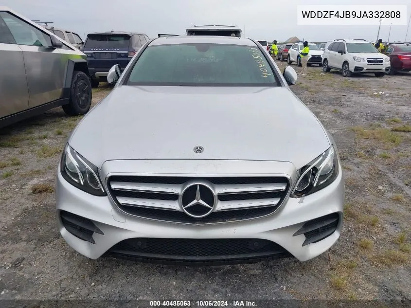 2018 Mercedes-Benz E 300 VIN: WDDZF4JB9JA332808 Lot: 40485063