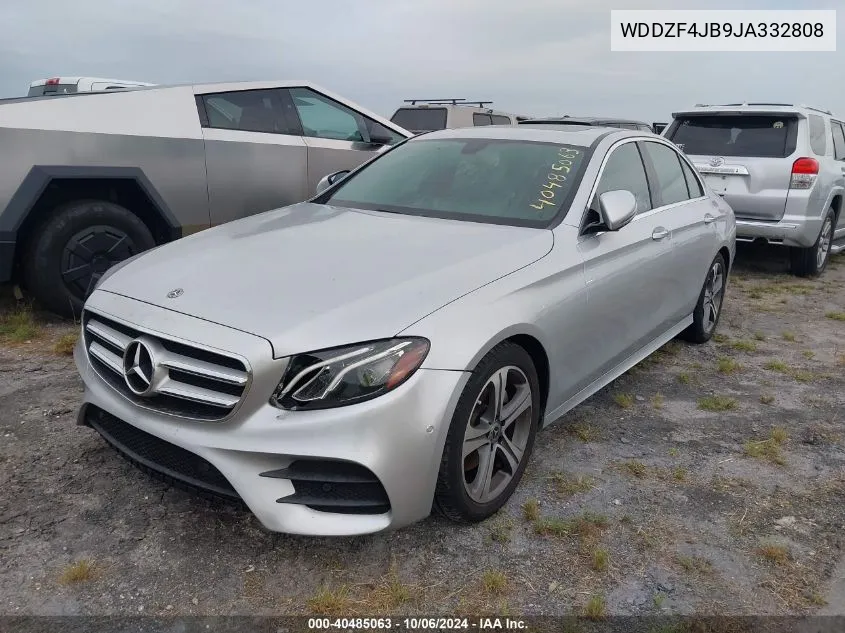 2018 Mercedes-Benz E 300 VIN: WDDZF4JB9JA332808 Lot: 40485063