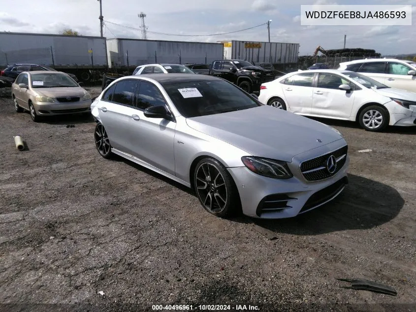 2018 Mercedes-Benz Amg E 43 4Matic VIN: WDDZF6EB8JA486593 Lot: 40496961