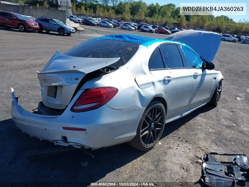 2018 Mercedes-Benz Amg E 63 S 4Matic VIN: WDDZF8KB4JA360263 Lot: 40502904