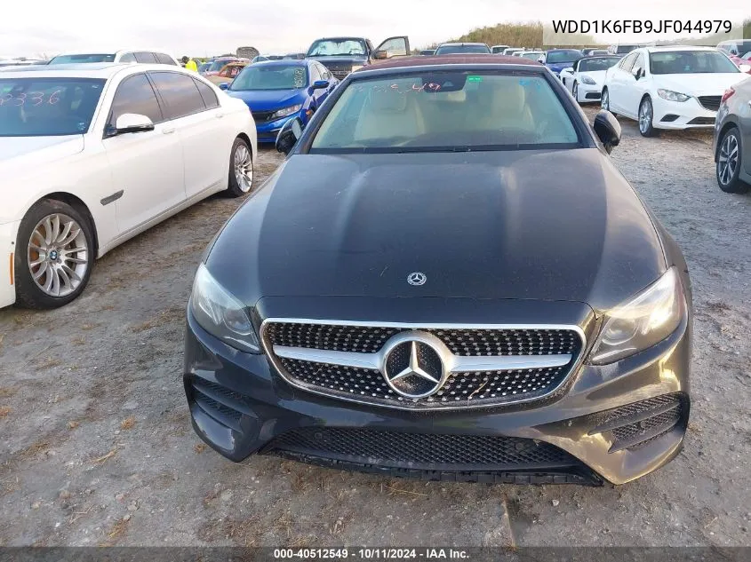 2018 Mercedes-Benz E 400 VIN: WDD1K6FB9JF044979 Lot: 40512549