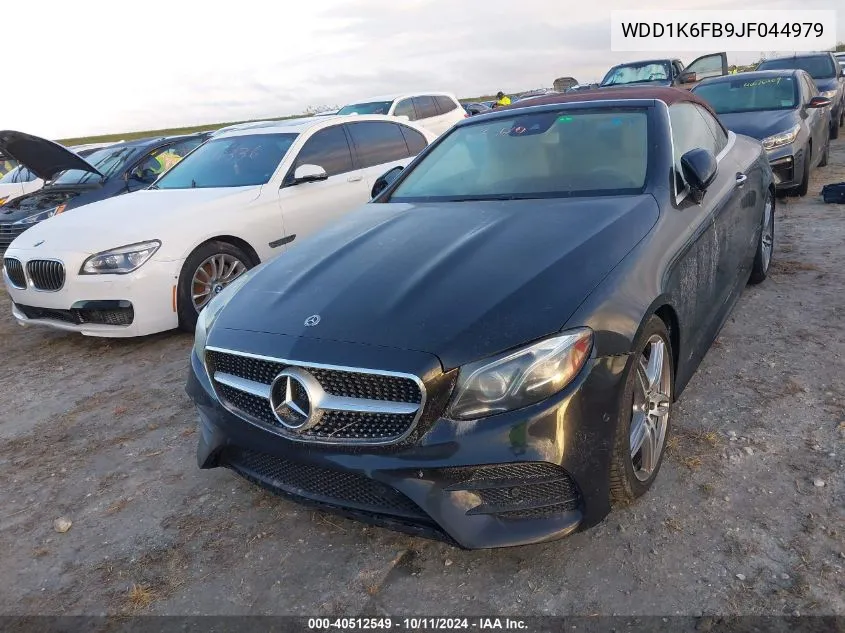 2018 Mercedes-Benz E 400 VIN: WDD1K6FB9JF044979 Lot: 40512549