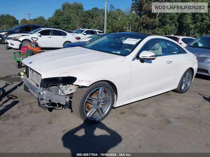 2018 Mercedes-Benz E 400 VIN: WDD1J6FB8JF026282 Lot: 40517934