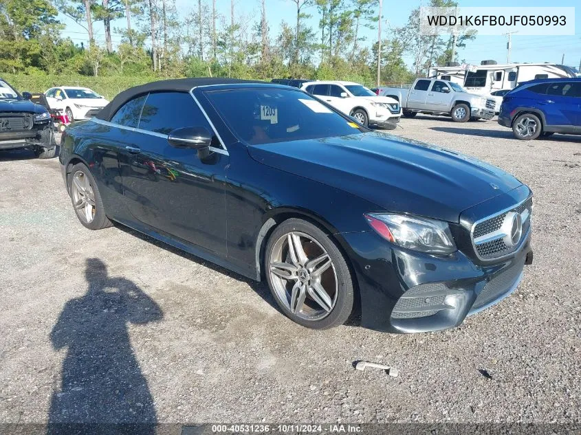 2018 Mercedes-Benz E 400 400 VIN: WDD1K6FB0JF050993 Lot: 40531236