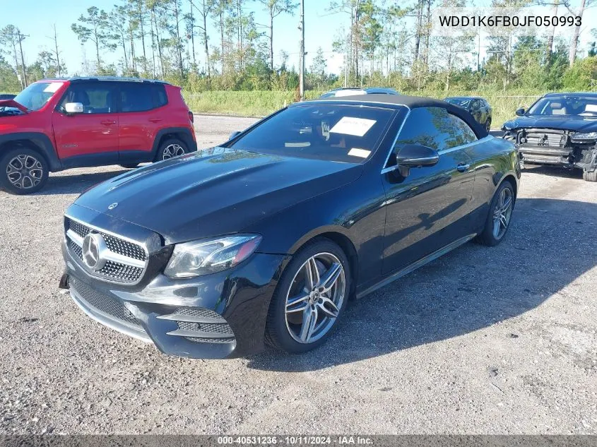 2018 Mercedes-Benz E 400 400 VIN: WDD1K6FB0JF050993 Lot: 40531236