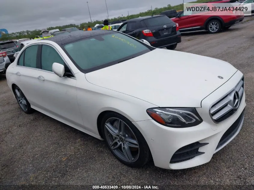 2018 Mercedes-Benz E 300 VIN: WDDZF4JB7JA434429 Lot: 40533409