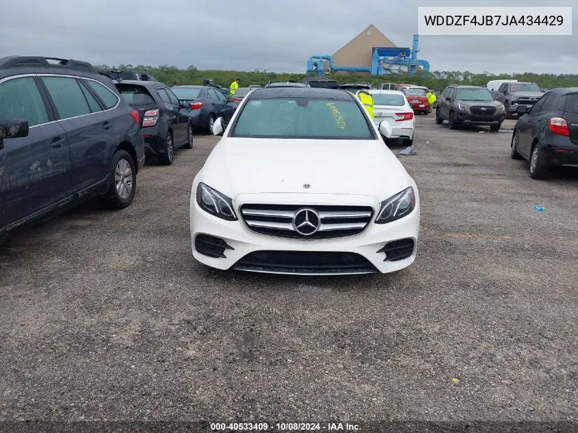 2018 Mercedes-Benz E 300 VIN: WDDZF4JB7JA434429 Lot: 40533409