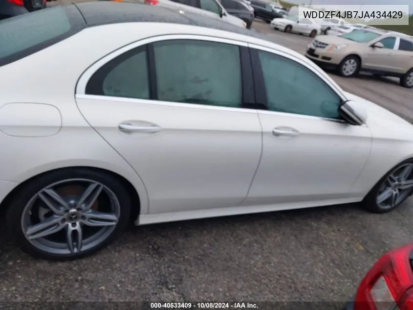 2018 Mercedes-Benz E 300 VIN: WDDZF4JB7JA434429 Lot: 40533409