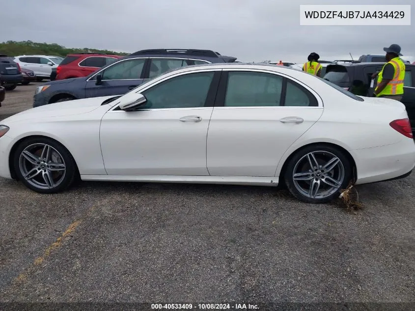 2018 Mercedes-Benz E 300 VIN: WDDZF4JB7JA434429 Lot: 40533409