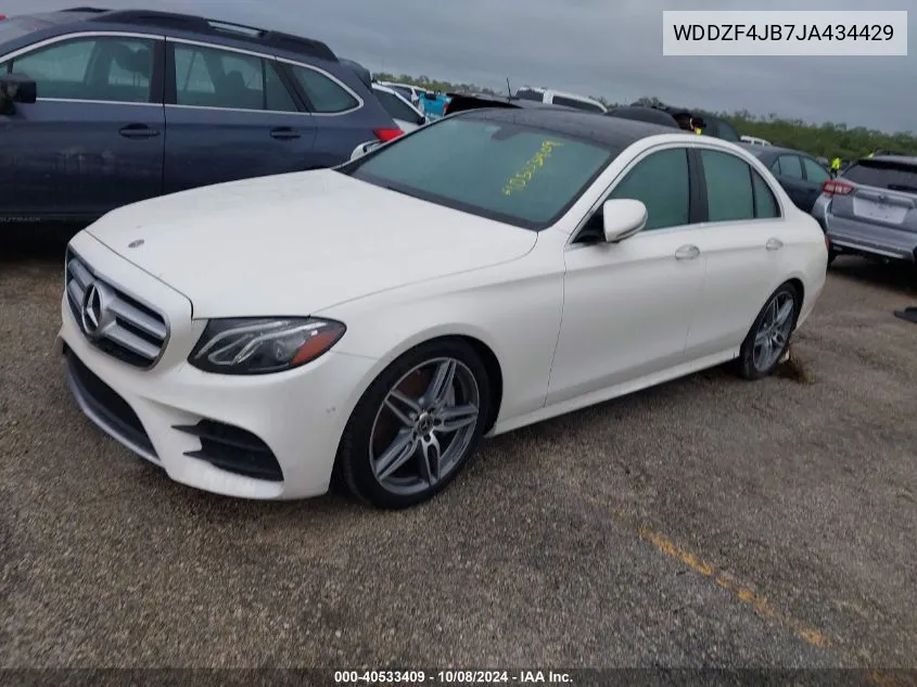 2018 Mercedes-Benz E 300 VIN: WDDZF4JB7JA434429 Lot: 40533409