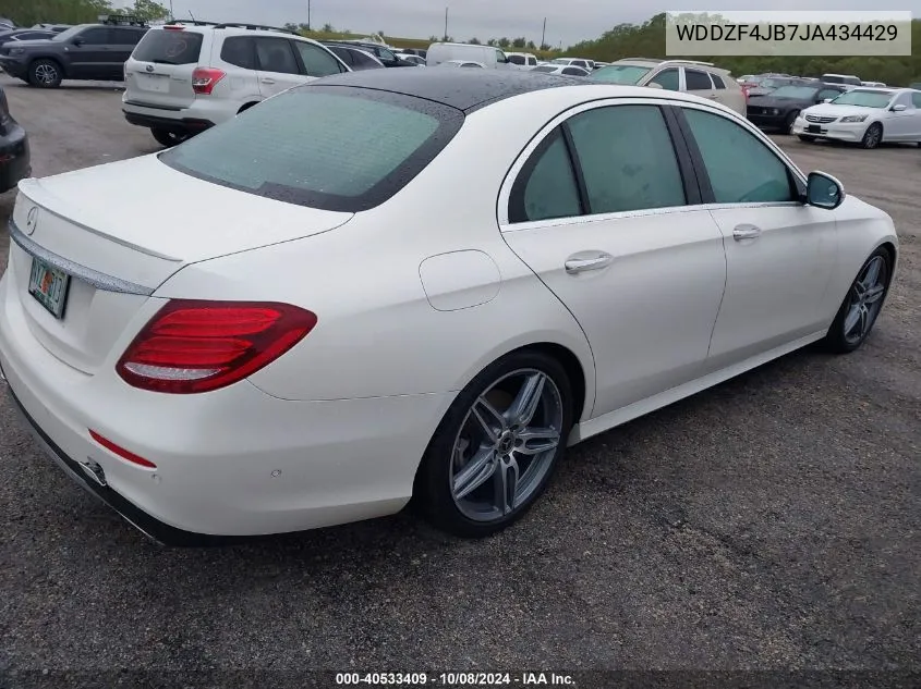 2018 Mercedes-Benz E 300 VIN: WDDZF4JB7JA434429 Lot: 40533409