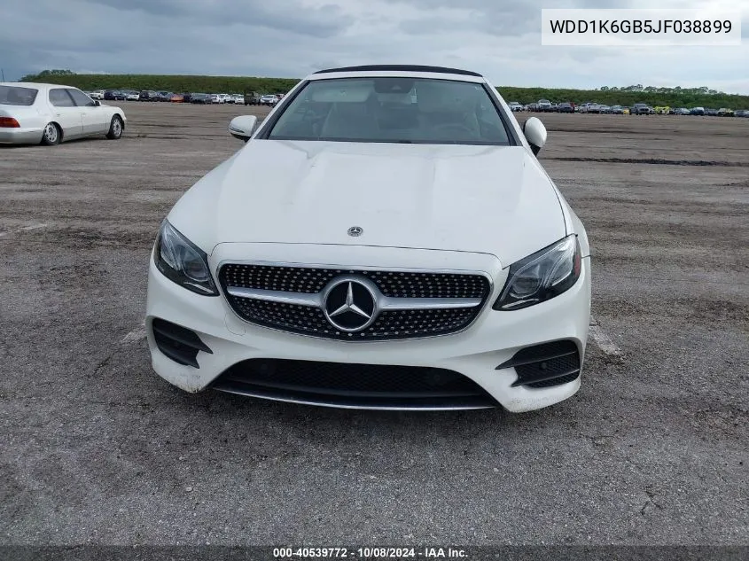 2018 Mercedes-Benz E 400 4Matic VIN: WDD1K6GB5JF038899 Lot: 40539772