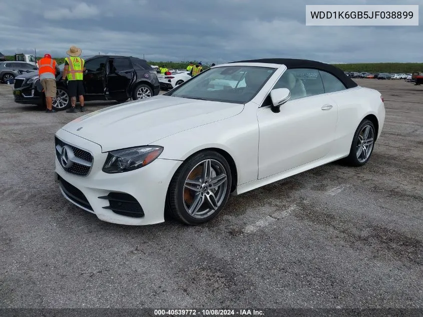 2018 Mercedes-Benz E 400 4Matic VIN: WDD1K6GB5JF038899 Lot: 40539772