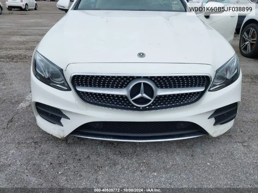 2018 Mercedes-Benz E 400 4Matic VIN: WDD1K6GB5JF038899 Lot: 40539772