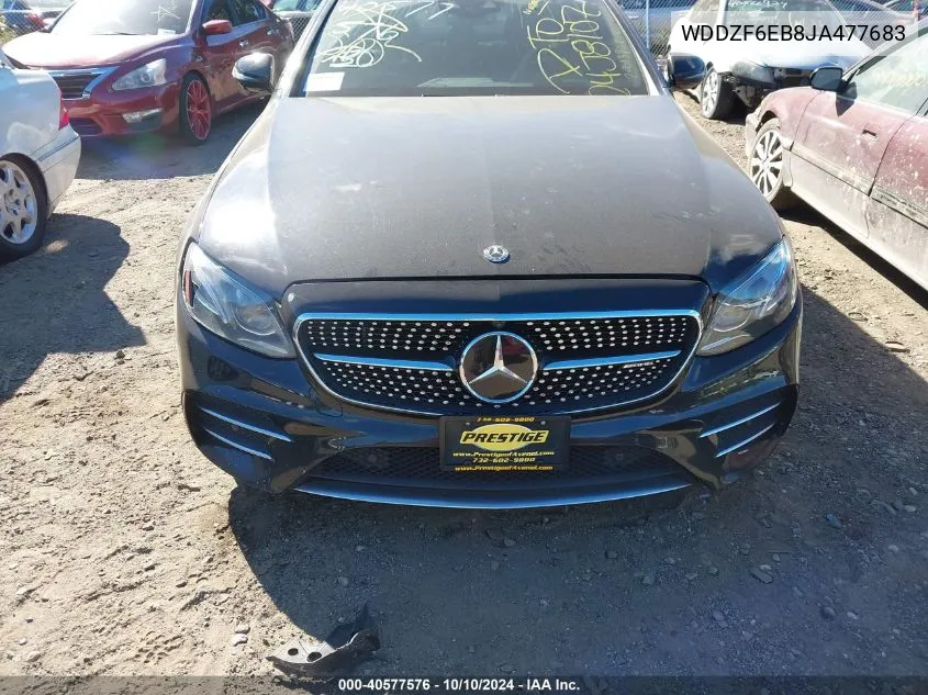 2018 Mercedes-Benz Amg E 43 4Matic VIN: WDDZF6EB8JA477683 Lot: 40577576