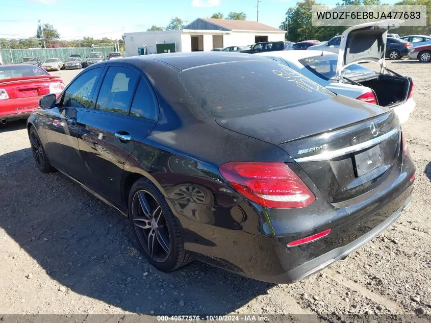 2018 Mercedes-Benz Amg E 43 4Matic VIN: WDDZF6EB8JA477683 Lot: 40577576