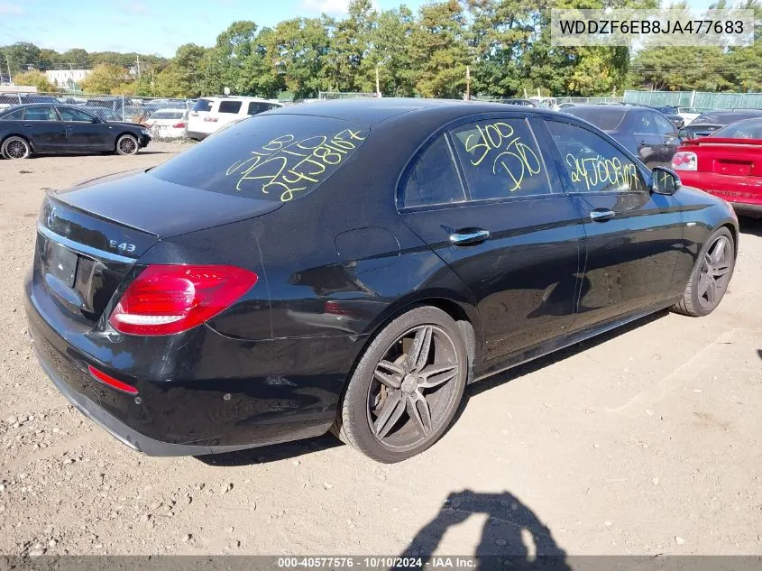 2018 Mercedes-Benz Amg E 43 4Matic VIN: WDDZF6EB8JA477683 Lot: 40577576