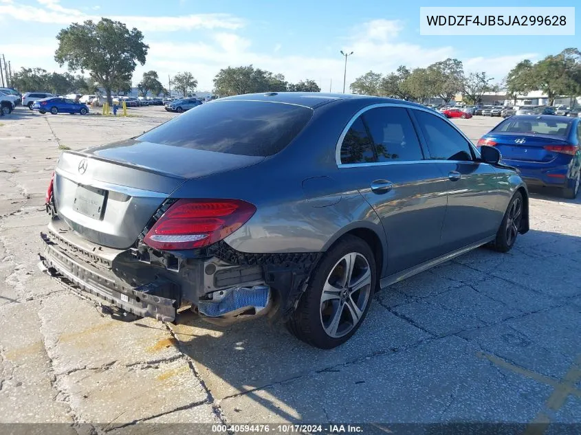 2018 Mercedes-Benz E 300 VIN: WDDZF4JB5JA299628 Lot: 40594476