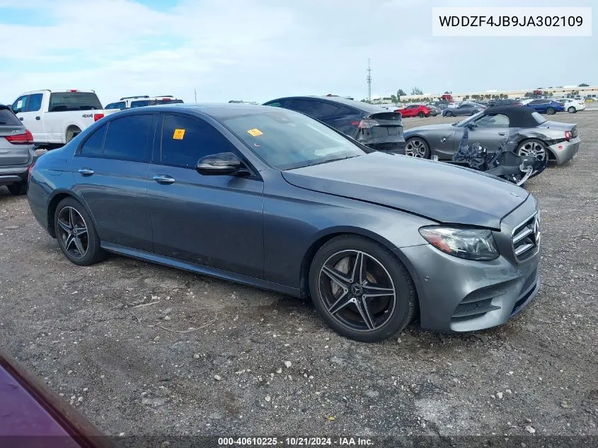 2018 Mercedes-Benz E 300 300 VIN: WDDZF4JB9JA302109 Lot: 40610225