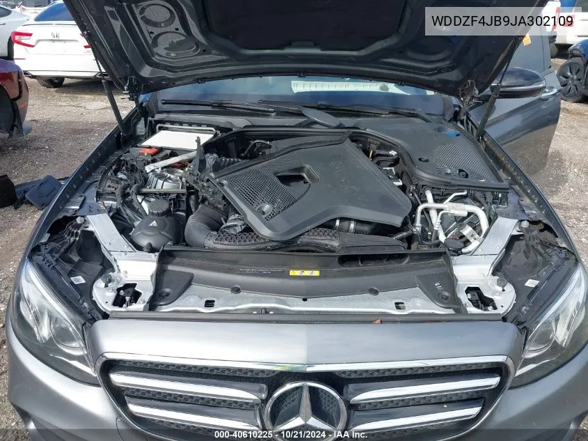 2018 Mercedes-Benz E 300 300 VIN: WDDZF4JB9JA302109 Lot: 40610225