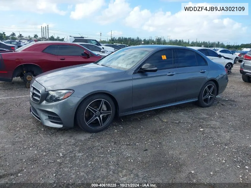 2018 Mercedes-Benz E 300 300 VIN: WDDZF4JB9JA302109 Lot: 40610225