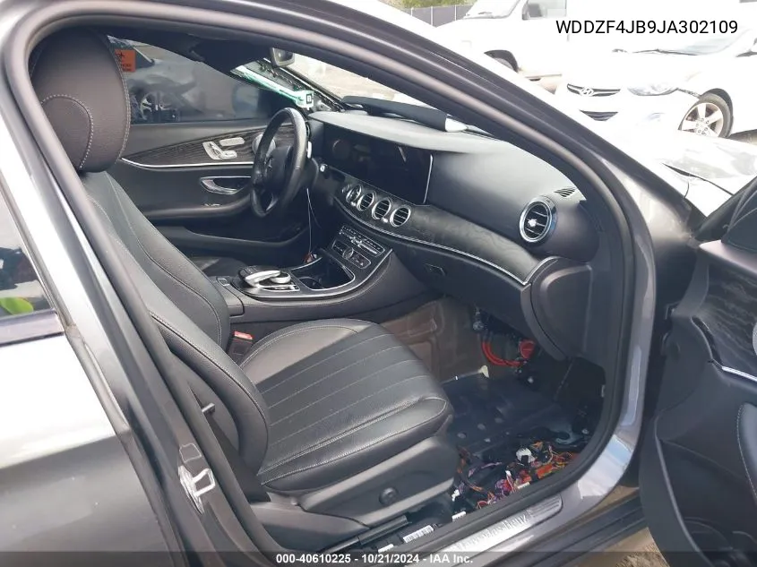 2018 Mercedes-Benz E 300 300 VIN: WDDZF4JB9JA302109 Lot: 40610225