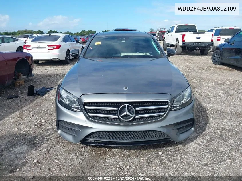 2018 Mercedes-Benz E 300 300 VIN: WDDZF4JB9JA302109 Lot: 40610225