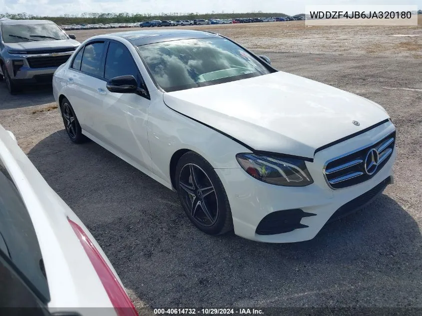 2018 Mercedes-Benz E 300 VIN: WDDZF4JB6JA320180 Lot: 40614732