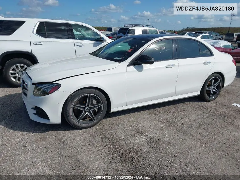 2018 Mercedes-Benz E 300 VIN: WDDZF4JB6JA320180 Lot: 40614732