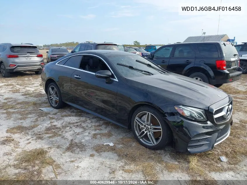 2018 Mercedes-Benz E 400 4Matic VIN: WDD1J6GB4JF016458 Lot: 40629946