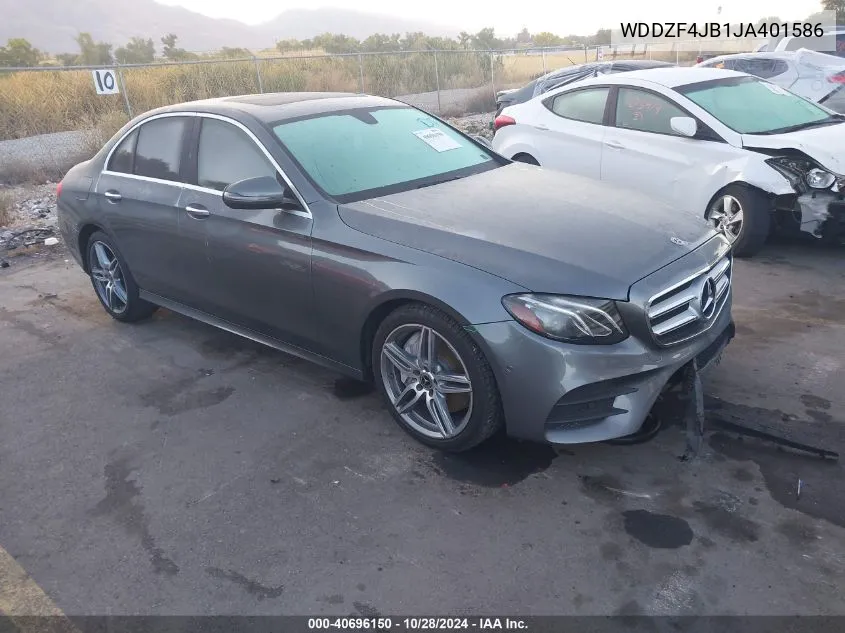 2018 Mercedes-Benz E 300 VIN: WDDZF4JB1JA401586 Lot: 40696150